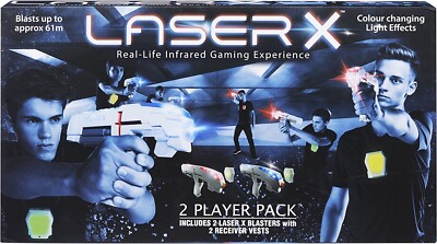 Laser X zwei Laserpistolen Long Range Blaster Spiel (Lasertag) - Zwei Spieler Geschenk