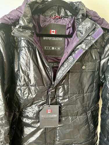 $250 Report Collection Men Down Jacket XL Water Resistant All Weather Hooded - Picture 4 of 17