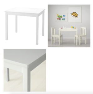 Ikea Kritter Kindertisch Tisch Kinderzimmer Holztisch Weiss 59x50cm Neu Ovp Ebay