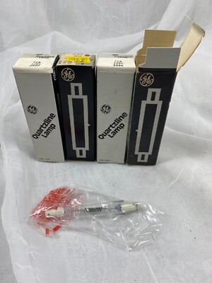 (4) GE QUARTZLINE FCB LAMPS 120V 600W, NEW