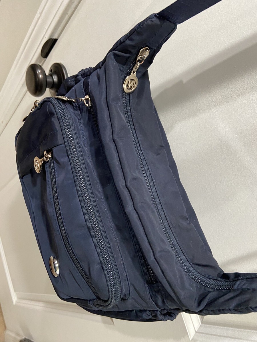◆LEE◆ Women's Nylon Handbag Navy Nylon Tonight For You Multi Pocket Handbag – Nicole Lee