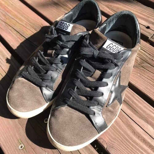 GOLDEN GOOSE GGDB SUPERSTAR Brown Suede Black EU:41 US:11 Women Sneakers