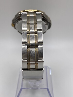 Vintage Guess Waterpro 97’ Moonphase Date Day Dial St.Steel Men’s Watch New Batt Vintage Guess Waterpro 97 main image 3
