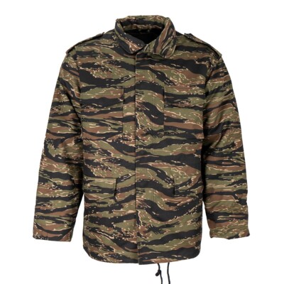 Modern Military Style Rothco Camo M65 Field Jacket -Tiger Stripe Camo- All  Sizes UK - Main Image