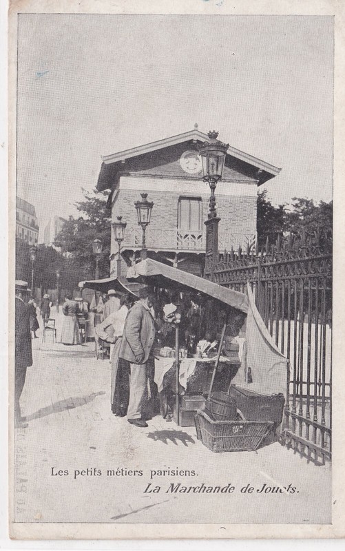 FRANCE^^^^^OLDER   1910-Petits  metiers "  PARIS   " TOYS  merchant "   @@  pc 9