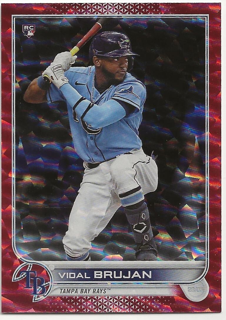 2022 Topps Red Foil Vidal Brujan /199 Rookie #25