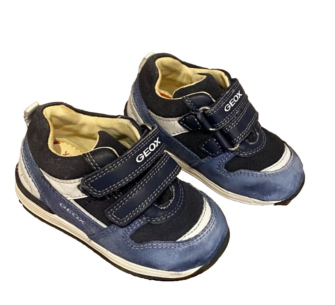 Geox Leather Upper Athletic Shoes