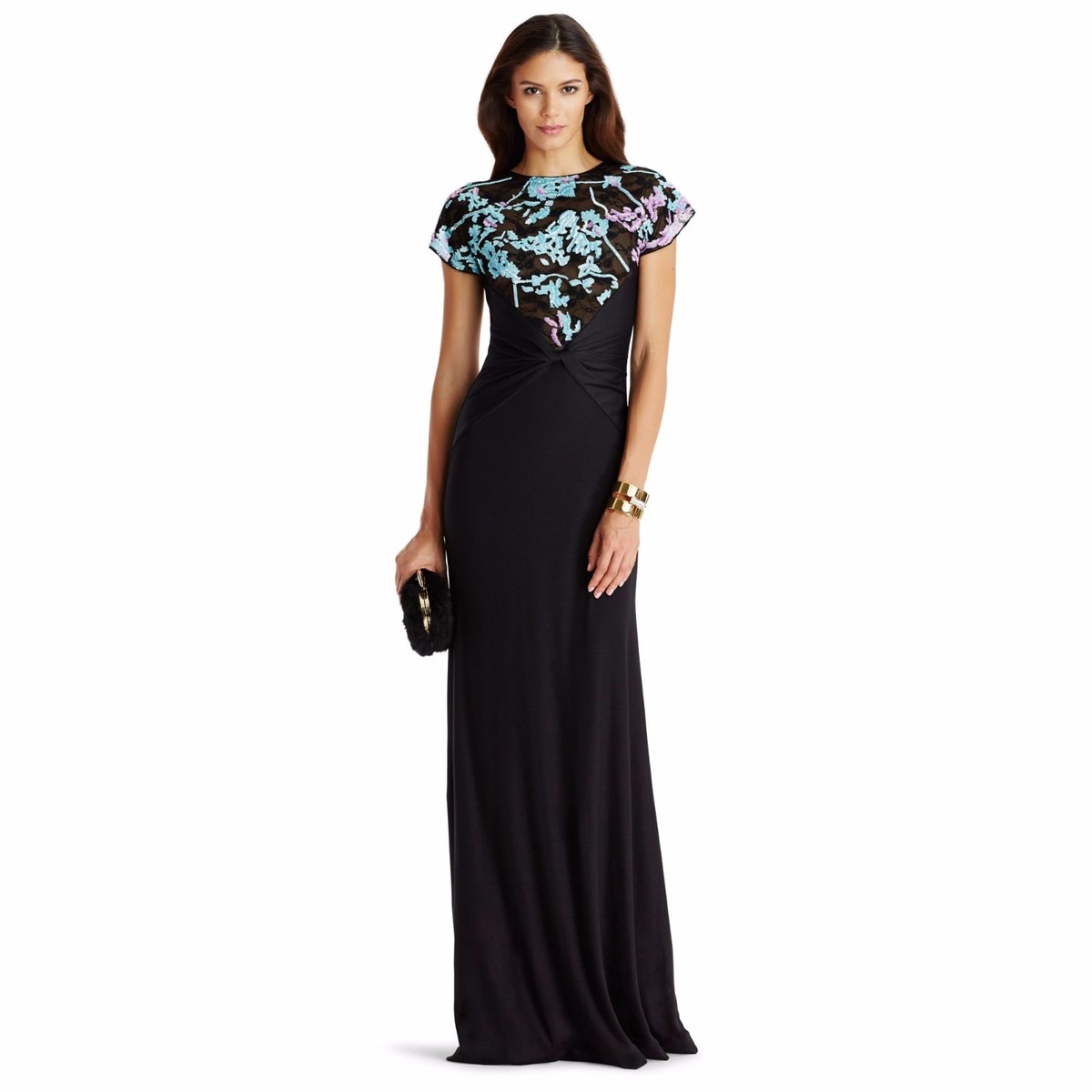 Robe Fleurie Déclaration DVF Diane Von Furstenberg Laine - Noire, Taille 2/4, Neuve Avec étiquettes