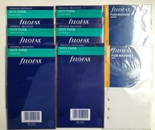 Filofax Personal Organizer Lotto 8 confezioni di fogli assortiti.