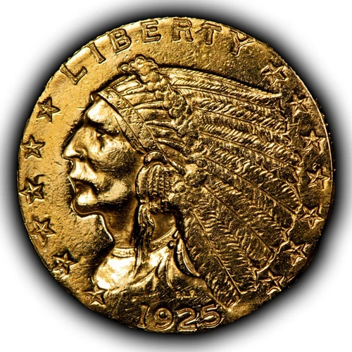 1925-D G$2.50 Indian Head Gold Quarter Eagle - Authentic US Coin - SKU-G5189