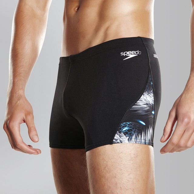 SPEEDO 'Endurance+ Digital Panel' Men's Swim Trunks Square Leg Size 30