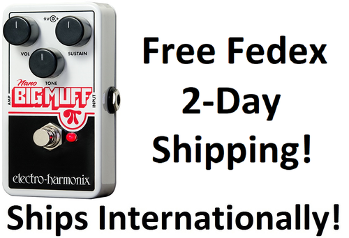 New Electro-Harmonix EHX Nano Big Muff Pi Fuzz Effects Pedal - Afbeelding 1 van 2