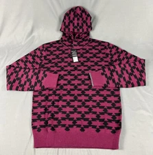 Greyson Sweater Hoodie Koko Thunderbird Print Medium Hawkeye Wool Cashmere $395