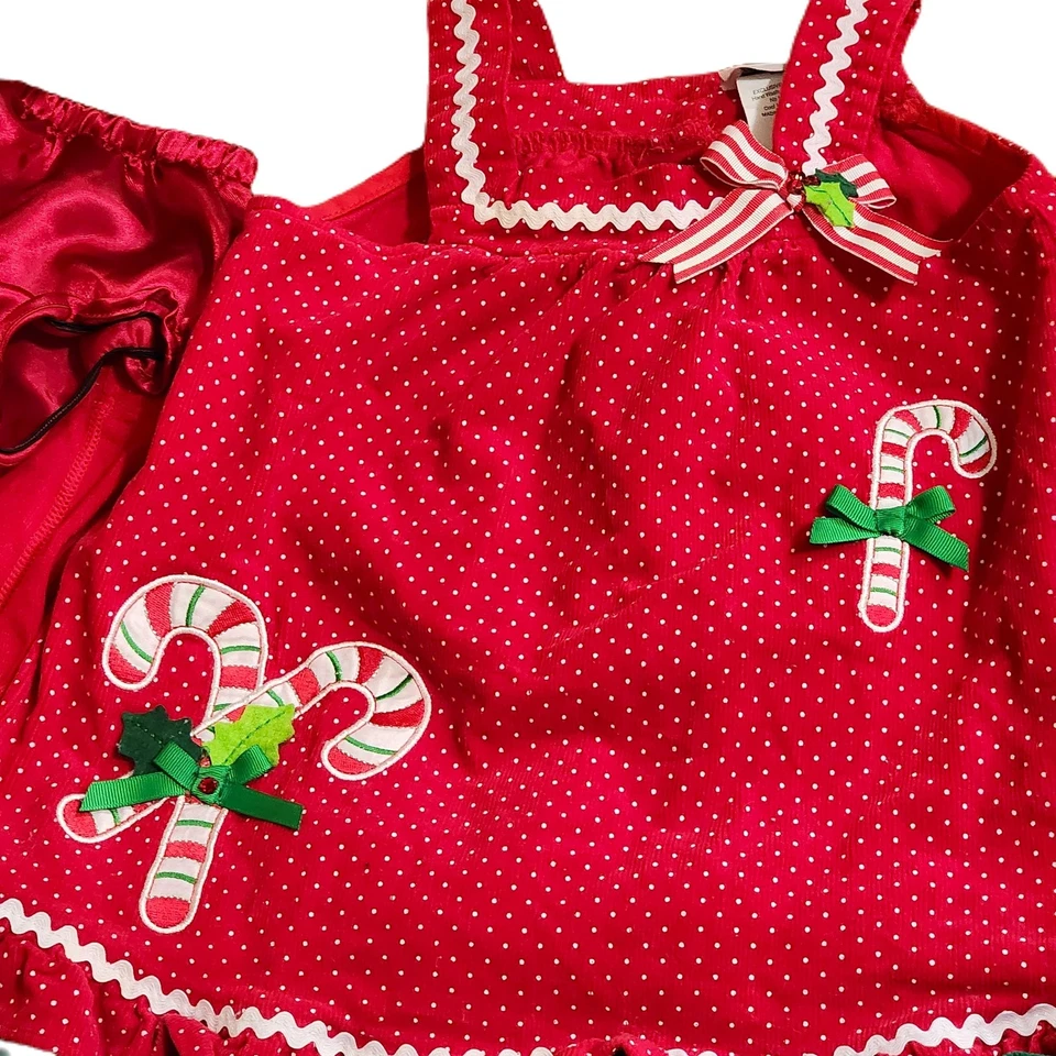 Conjunto de vestidos de Navidad para niñas 3T 4T medias pantalones acampanados camisa floreciente vacaciones 6 piezas Foto 2 de 3