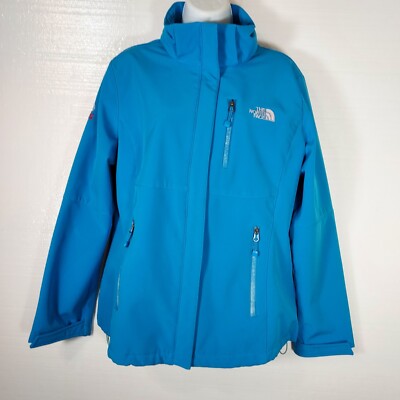 THE NORTH FACE SUMMIT SERIES HOODED PARKA JACKET COAT BLUE WOMENS XL