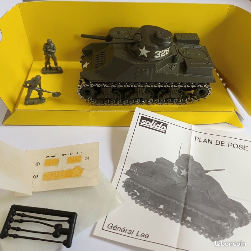 Le Char Américain M3 Général Lee Vert En Miniature Solido Au 1 50e 4383