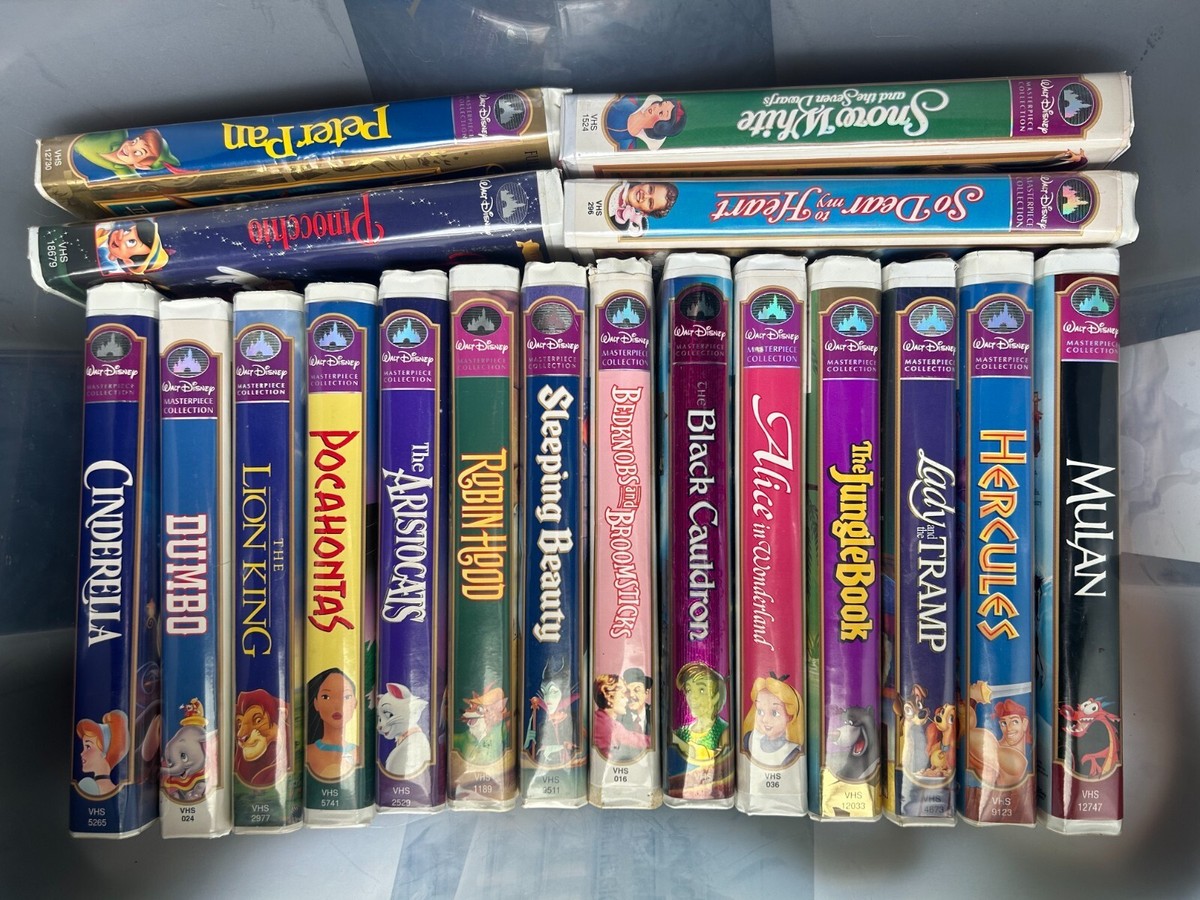Walt Disney VHS Masterpiece Collection Lot | eBay