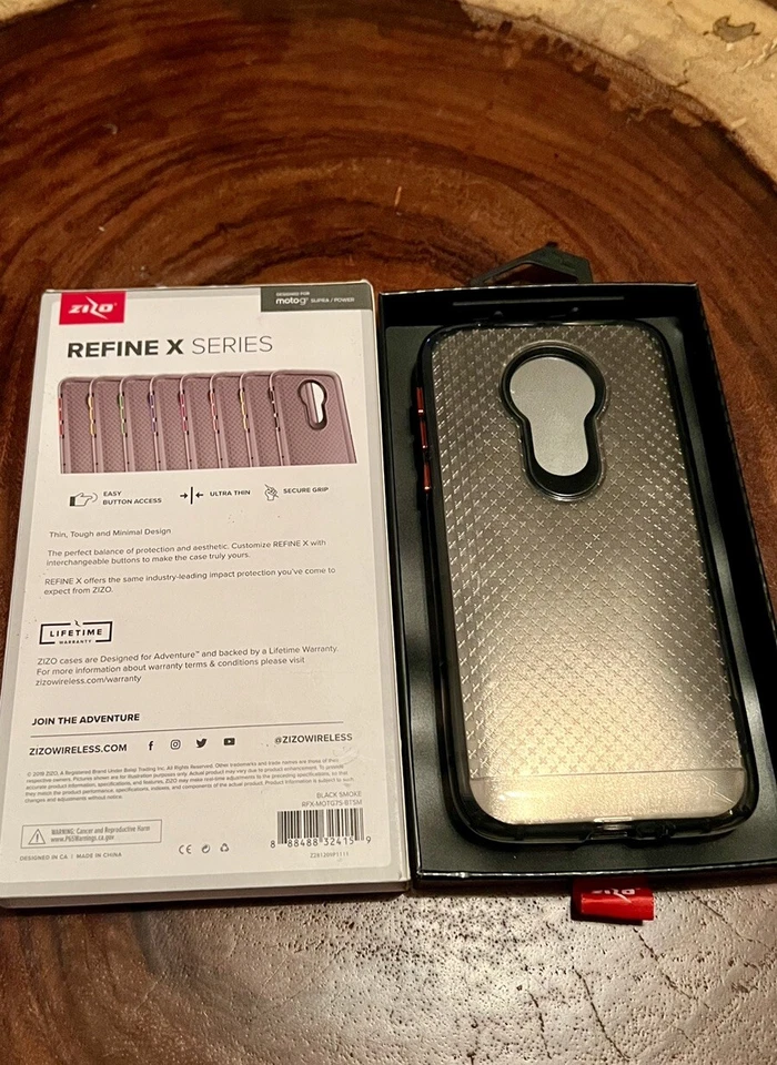 Funda de teléfono Zizo Refine serie X resistente para Motorola Moto 7 Foto 2 de 4