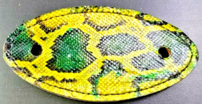 HANDMADE genuine PYTHON snake SKIN HAIR STICK PIN BARRETTE leather ACCESSORY NEW