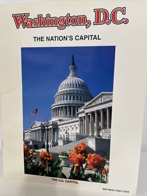 VINTAGE Washington DC The Nations Capital points of interest book amd map Travel