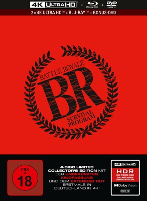 Battle Royale - 4K UHD 4-Disc-Mediabook Limited Collector's Edition - NEU&OVP