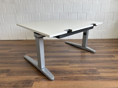 Steelcase Activa Schreibtisch 120x90cm weiß grau Homeoffice - Bild 4 von 11