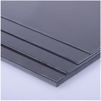 1 pcs ABS Styrene Plastic   Sheet Plate 2mm x 200mm x 250mm, Black  #F10