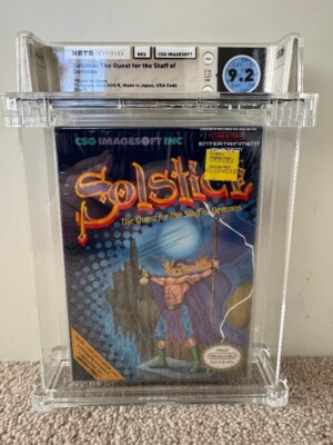Solstice: The Quest for the Staff of Demnos Nintendo NES CIB WATA Grade ...