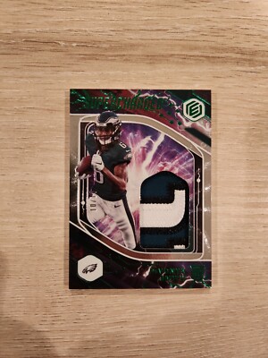 2021 Panini Elements - DEVONTA SMITH RC Supercharged Rookie Patch #10/10 Eagles