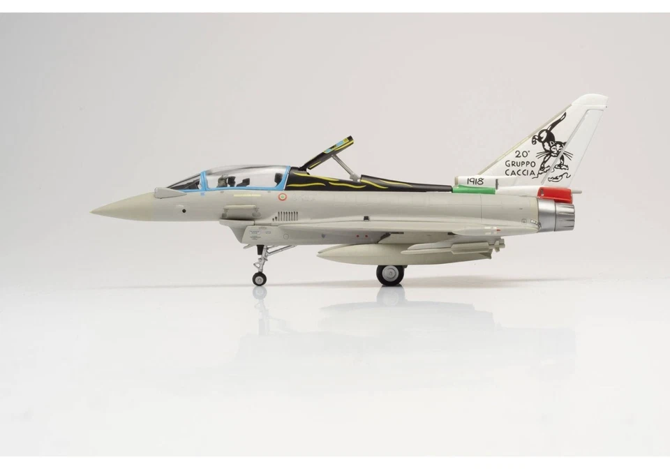 Herpa Typhoon twin-seat ITALIA 20 Gruppo Grosseto 1:72 580502 modellismo - Immagine 2 di 2