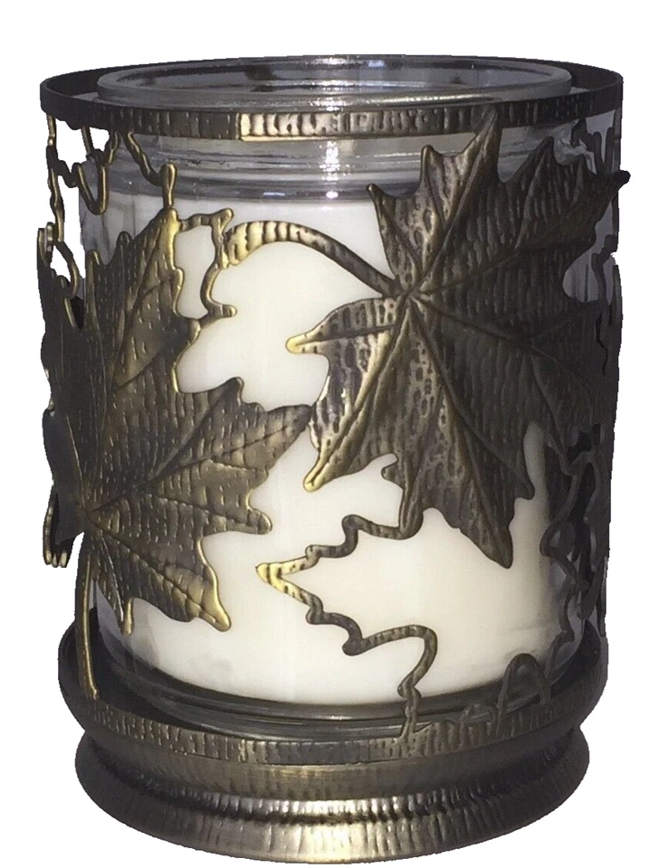 Nuevo Candelabro Hojas de Arce Otoño Hoja de Bronce Baño y Cuerpo Funciona Otoño Foto 3 de 4