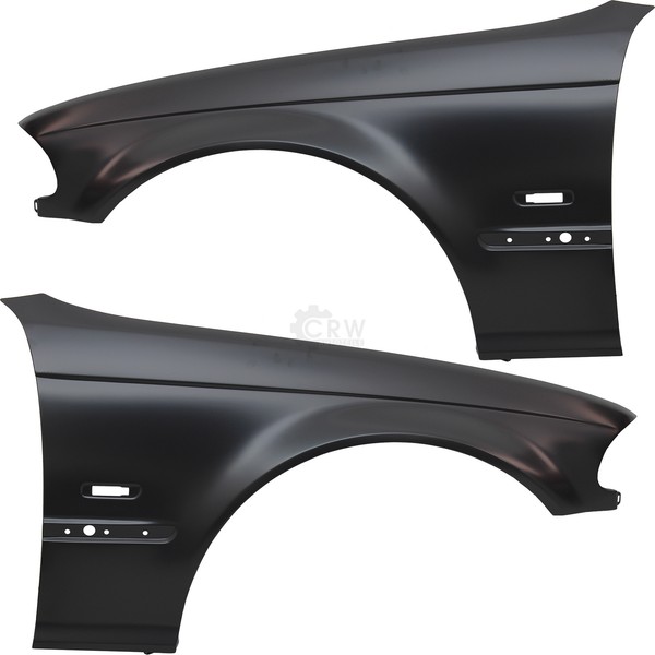 KotflüGel Set Satz Rechts & Links Mit Blinkerloch FüR BMW 3Er E46 Bj. 98-01-image