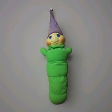 Glo-worm toy With Strip hat Playskool Hasbro vtg NO light no player musical