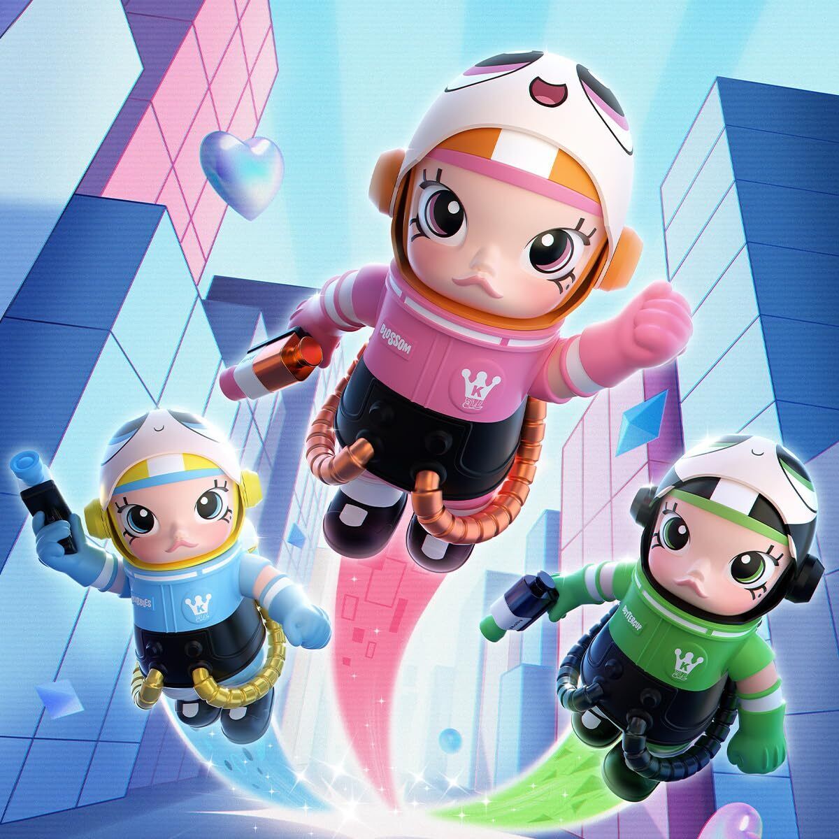 ぬいぐるみ MOLLY 400%+100% THE POWERPUFF GIRLS Amazon.com: POP MART MEGA Space Molly 400%+100% The