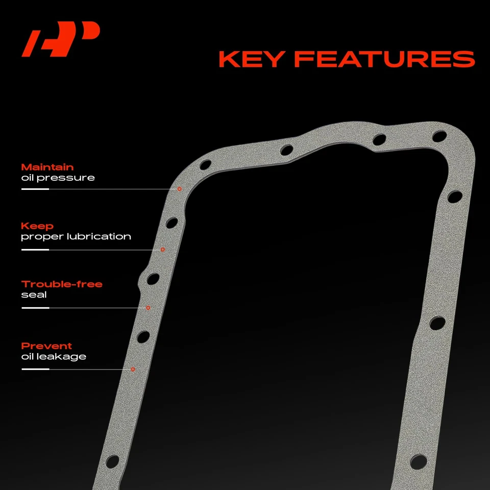 A-Premium Engine Oil Pan Gasket Lower for Ford Probe Mazda MX-6 93-97 Protege - Image 4 of 4