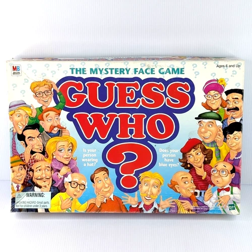 Vintage Guess Who The Mystery Face Game 4800 1998 Hasbro 100% COMPLETE