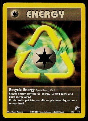 Pokemon Card Neo Genesis Recycle Energy 105/111 Rare