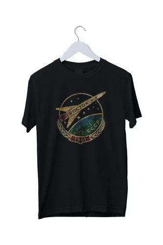 CCCP T Shirt Soviet Soviet Vostok USSR Russian T-Shirt Mens S M L XL 2 3 4 XL