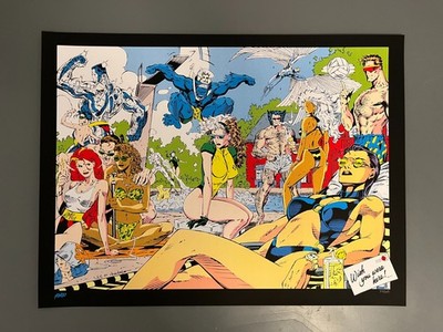 X-Men #1: Pool Party Poster by Jim Lee Mondo Marvel Art Print 18x24