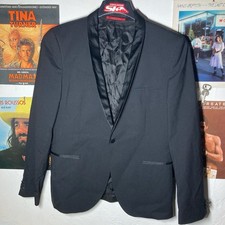 Black Hugo Boss Single Button Dinner/Tuexdo Party Suit Jacket Size 52R