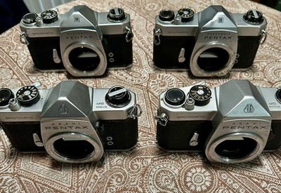 Vintage Pentax Spotmatic Camera Lot-2 Asahi SP, 2-Honeywell, +