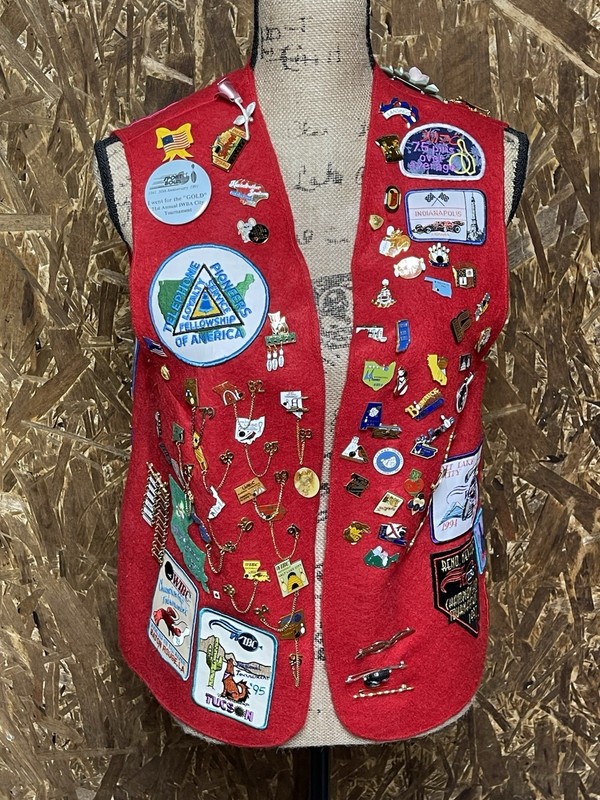 Vintage Women’s Bowling WIBC Achievement Awards Vest Pins and Patches