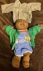 Vintage 1982 Bald Boy Cabbage Patch Kid Black Boy Doll With Extra Jacket Used