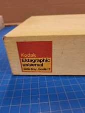 Kodak Ektagraphic Universal Slide Tray Model 2 w Cassettes Self Treatment