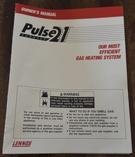Vintage Lennox Furnace Company Lennox Pulse G21Q Heating System Owners Manual