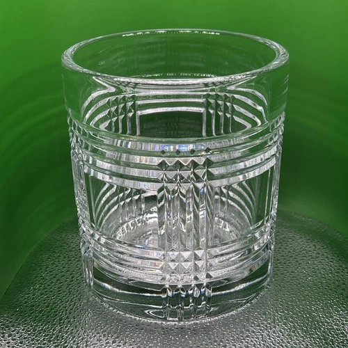 Rare VTG Ralph Lauren Glen Plaid Crystal 6”Cooler Ice Bucket *Yellowstone*