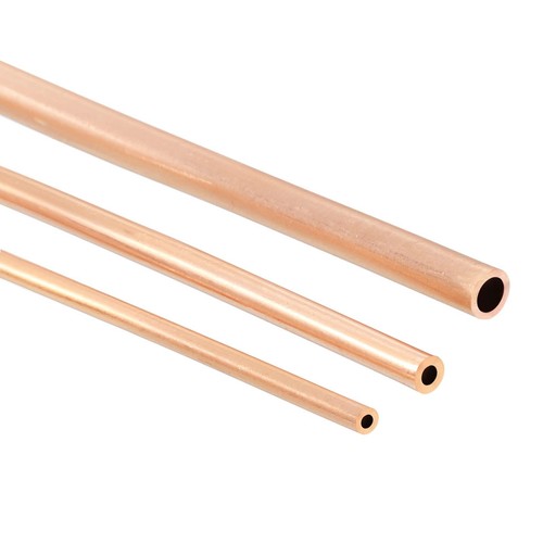 Copper Refrigeration Tubing 6.5FT Long, 1/16" OD x 1/32" ID, 3/32" OD x 3/64" ID