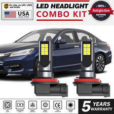 For Honda Accord 2013-2018 Led Headlight Highlowfog Light Bulbs 6500k 36w H11 For Honda Accord 2013-2018 Led Headlight Highlowfog Light Bulbs 6500k 36w H11