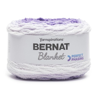 2 Pack Bernat Blanket Perfect Phasing Yarn-Dark Orchid 161243W-43007