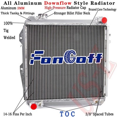 4-Row Aluminum Radiator fit 1988-1995 Toyota 4Runner SR5 Pickup DLX 3.0L V6 Gas